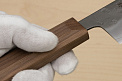 Hokiyama Ginga San-mai Silver steel 3 Gyuto 240mm (9.5") Elongated Octagonal Walnut Handle - Knife-Life - Best Japanese Knife Store
