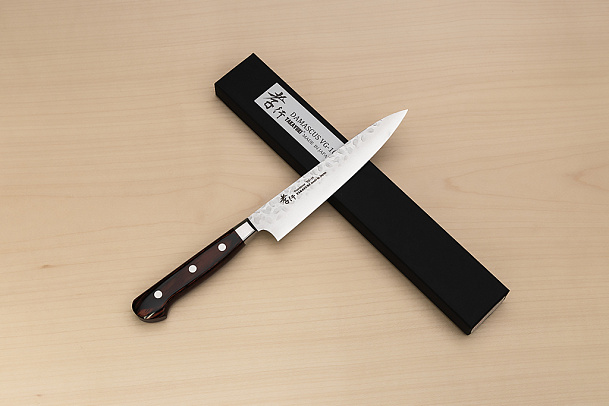 Sakai Takayuki 33-layer Damascus VG10 Petty knife 150mm (6 ") Spanish Mahogany handle