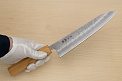 Hokiyama Ginga San-mai Silver steel 3 Gyuto 210mm (8.3") Elongated Octagonal Japanese Zelkova Handle - Knife-Life - Best Japanese Knife Store