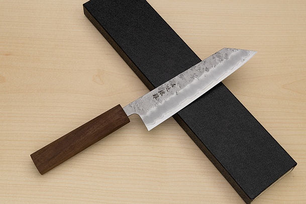 Hokiyama Ginga San-mai Silver steel 3 Bunka 170mm (6.7") Elongated Octagonal Walnut Handle