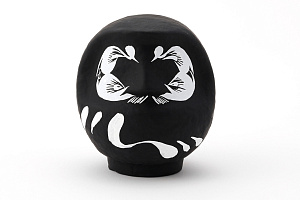 Designer's Black Daruma Medium 20cm