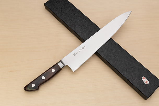 Sakai Takayuki Blue Steel 2 Gyuto knife 240mm ( 9.5 ") Packer Wood handle