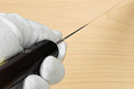 Goko Hamono Musashinokuni Kogetsu SK5 Gyuto knife 240mm Rosewood handle. Knife-Life - Best Japanese Knife Store.