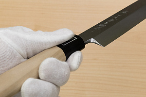 Sakai Genkichi White steel 2 Yanagiba Sashimi Knife 270 (10.6) Magnolia Wood handle with buffalo horn