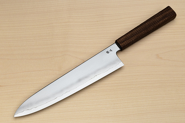 Kagekiyo Silver steel 3 Gyuto knife 240mm (9.5") Walnut handle (hand carved) Kagekiyo Silver steel 3 Gyuto knife 240mm (9.5") Walnut handle (hand carved)