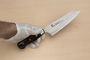 Sakai Takayuki 33-layer Damascus VG10 Bunka knife 160mm (6.3 ") Spanish Mahogany handle