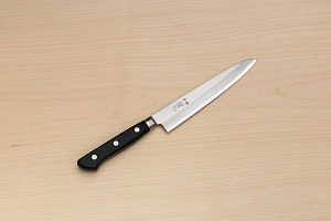 Tetsuhiro Blue steel 2 Petty knife 150mm (6") Black paper micarta