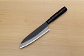 Sakai Genkichi Kurouchi Warikomi White steel 2 Santoku knife 180mm (7.1) Magnolia Wood with Akebono-Nuri Urushi Lacque - Knife-Life - Best Japanese Knife Store