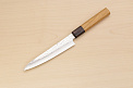 Sakai Takayuki 33-layer VG10 Damascus Petty knife 150mm (6 ") Keyaki (Japanese Elm) handle - Knife-Life - Best Japanese Knife Store