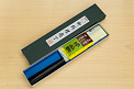 Sakai Genkichi Warikomi AUS8 Nakiri vegetable knife 165mm (6.5) Wood with Akebono-Nuri Urushi Lacque - Knife-Life - Best Japanese Knife Store