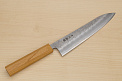 Hokiyama Ginga San-mai Silver steel 3 Gyuto 210mm (8.3") Elongated Octagonal Japanese Zelkova Handle - Knife-Life - Best Japanese Knife Store