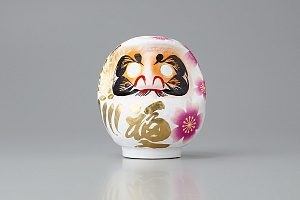 Miyabi Daruma Sakura White Small 12cm