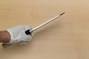 Sakai Genkichi Blue steel 2 Deba Knife 165 (6.5) Magnolia Wood handle with buffalo horn