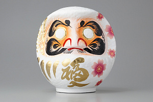 Miyabi Daruma Sakura White Medium 20cm