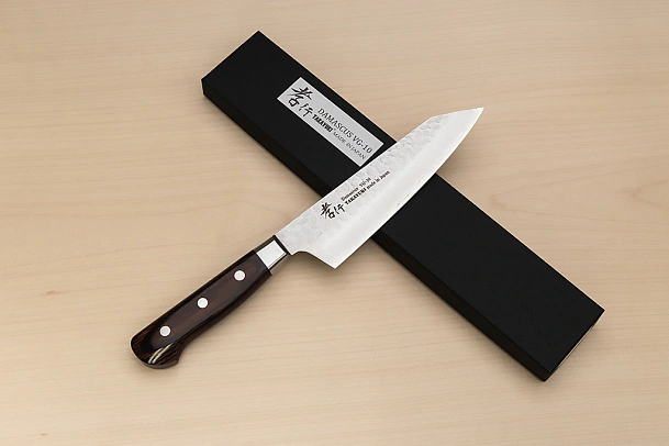 Sakai Takayuki 33-layer Damascus VG10 Bunka knife 160mm (6.3 ") Spanish Mahogany handle