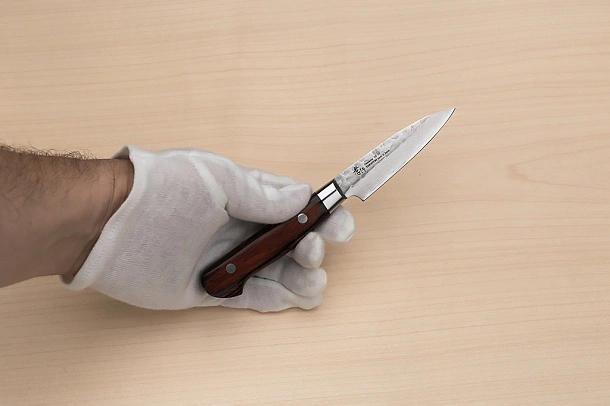 Sakai Takayuki 33-layer Damascus VG10 Petty knife 80mm ( 3.2 ") Spanish Mahogany handle