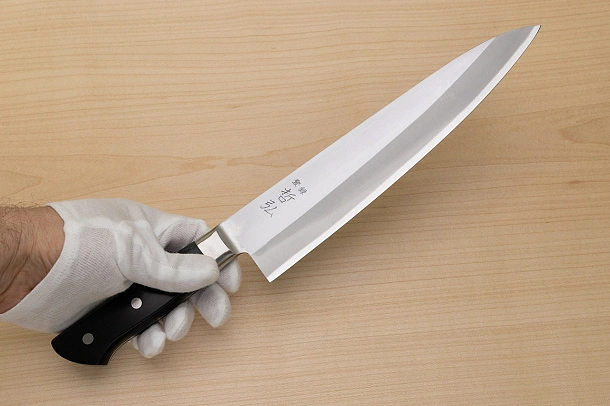 Tetsuhiro Blue steel 2 Gyuto knife 240mm (9.5") Black paper micarta