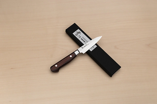 Sakai Takayuki 33-layer Damascus VG10 Petty knife 80mm ( 3.2 ") Spanish Mahogany handle
