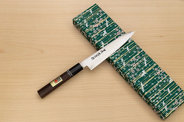 Goko Hamono Mandai Kogetsu Petty knife Korikin steel 150 mm (5.91") Rosewood handle