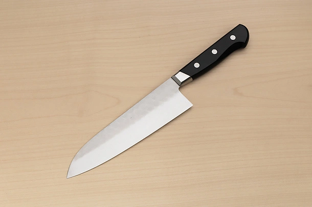 Sakai Takayuki Blue Steel 2 Santoku knife 180mm ( 7.1 ") Packer Wood handle Sakai Takayuki Blue Steel 2 Santoku knife 180mm ( 7.1 ") Packer Wood handle