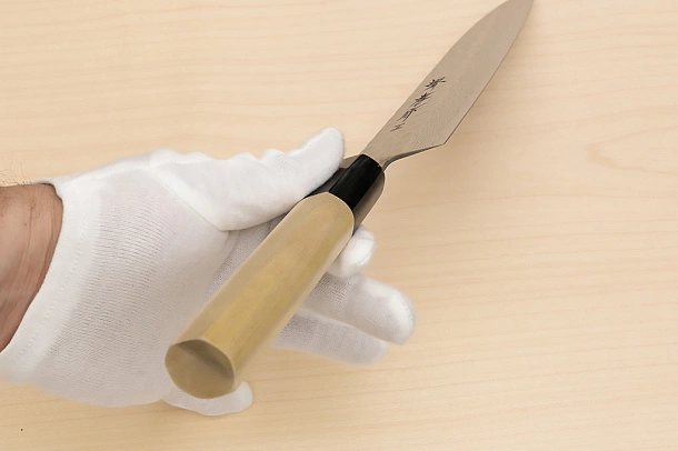 Sakai Takayuki 45-layer Damascus AUS10 Santoku knife 180mm ( 7.1 ") Magnolia/Italian resin handle