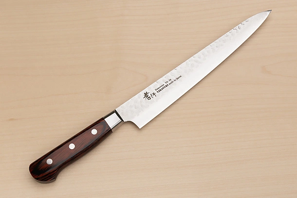 Sakai Takayuki 33-layer Damascus VG10 Sujihiki knife 240mm ( 9.5 ") Spanish Mahogany handle