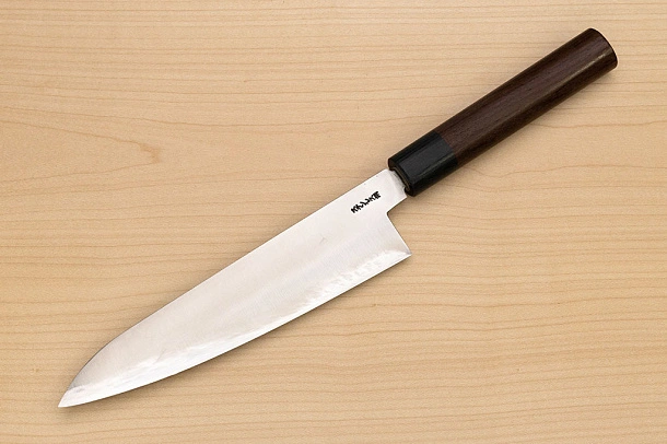 Goko Hamono Mandai Kogetsu Gyuto knife Korikin steel 210 mm (8.3") Rosewood handle