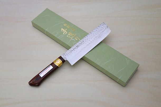 Miki VG1 Nakiri knife 165mm (6.5") Black Pakkawood handle